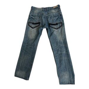 Vintage‎ Fusai Jeans Size 30x~29  Y2K Boot Cut Blue Streetwear, Casual, Luxury